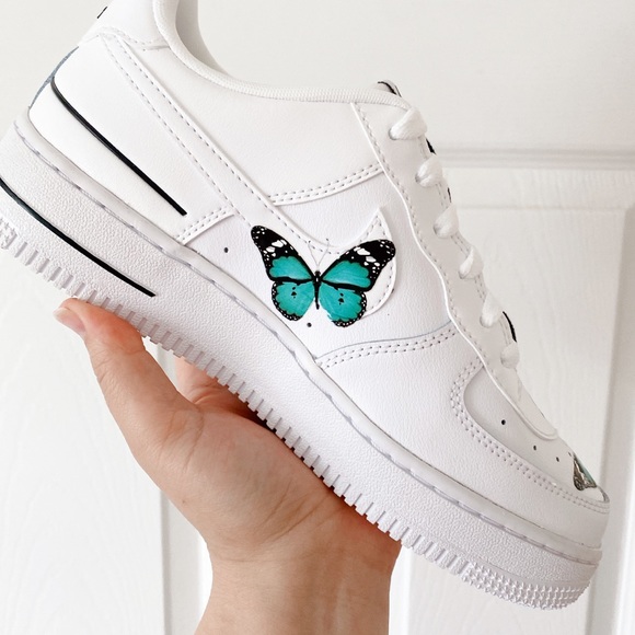 Nike air force 1 low custom butterfly - Picture 4 of 13